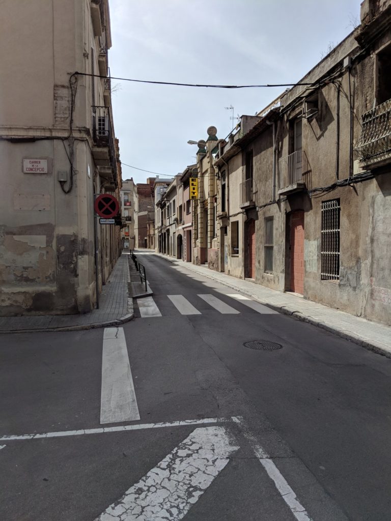 Empty Street in Sabadell