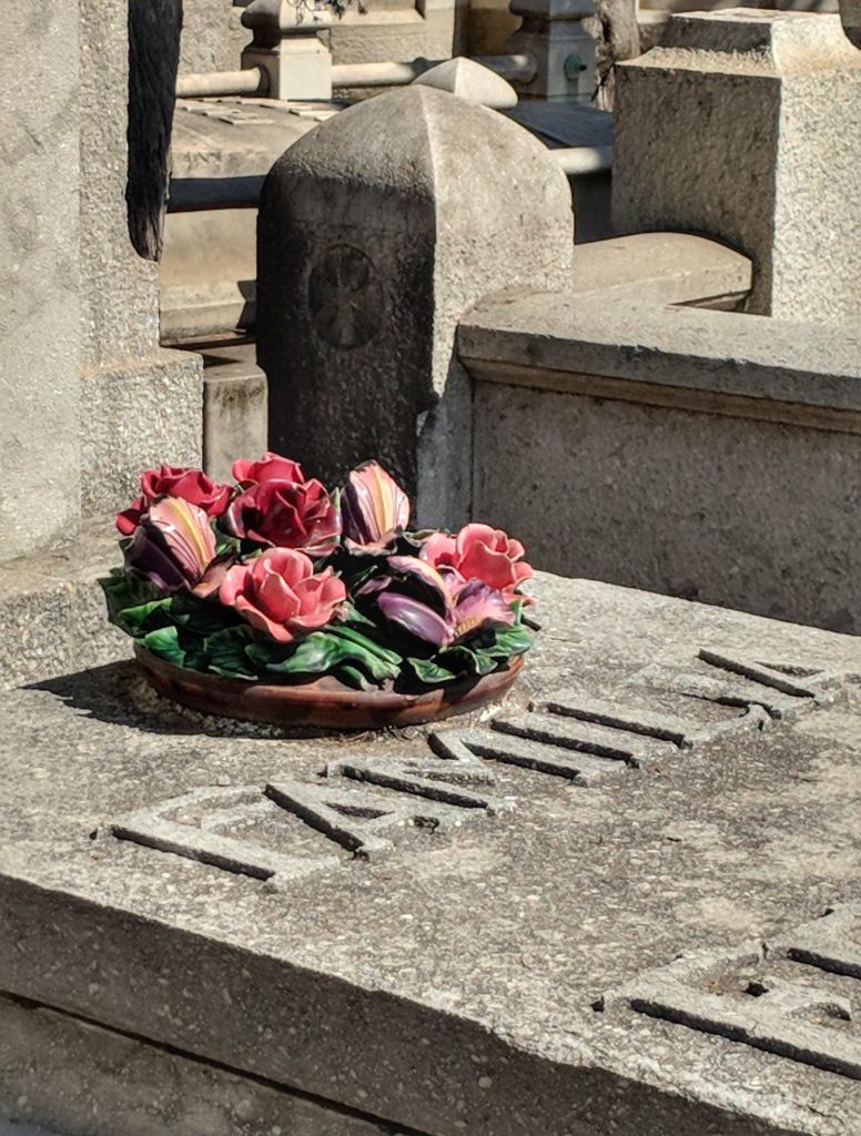 Ceramic Flowers at Montjuic Cemetery