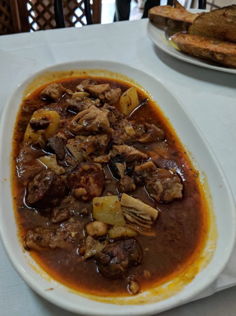 Catalan pork tripe