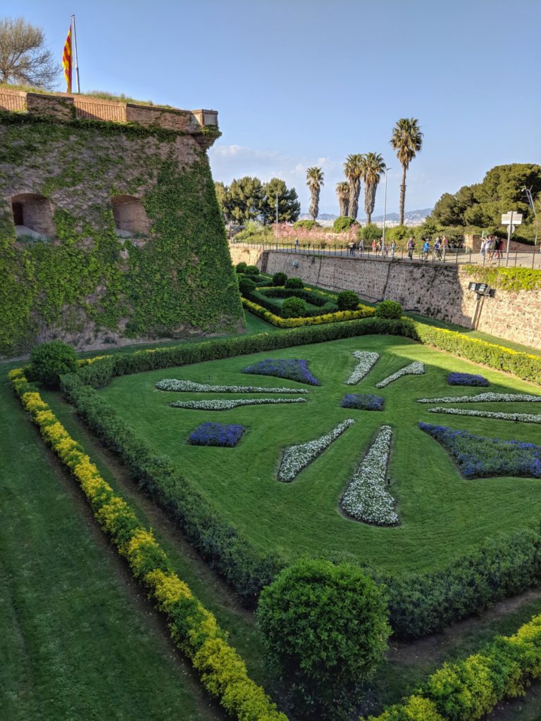 Flowers at Montjuic Castle