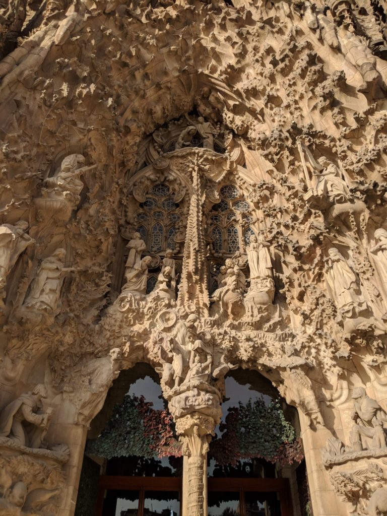 Facade of Sagrada Família