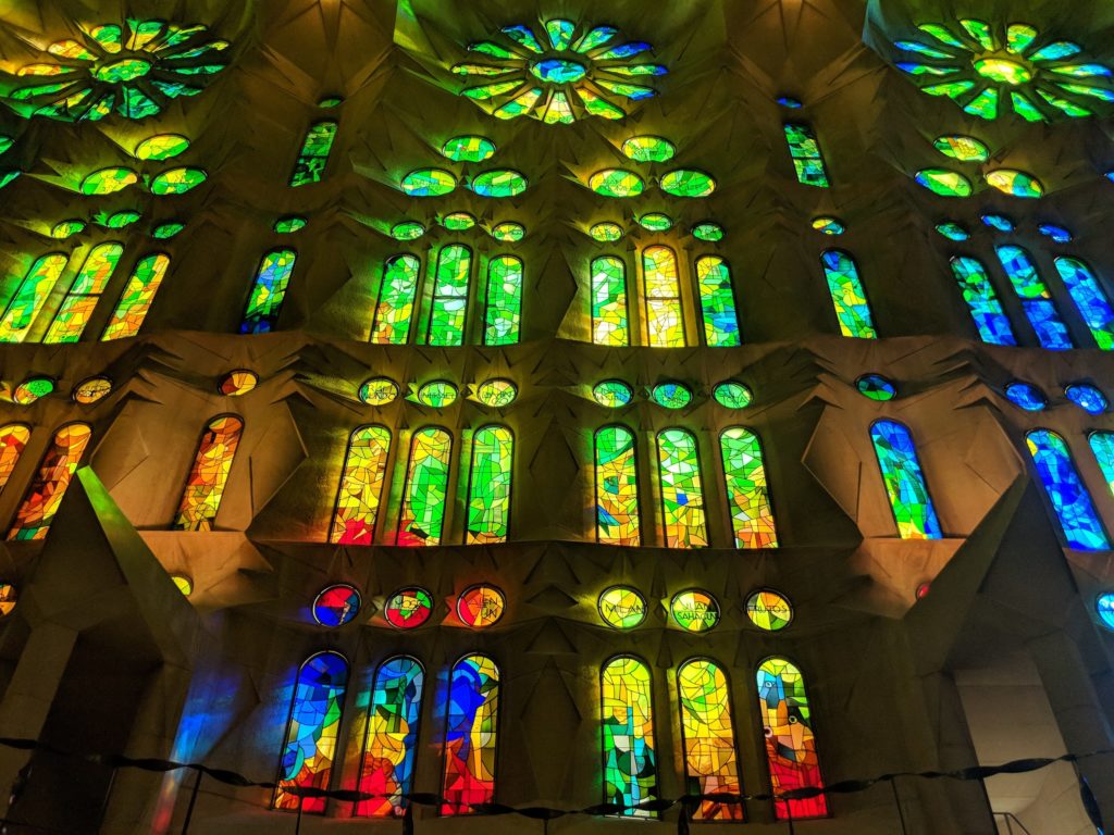 Stained Glass in Sagrada Familia