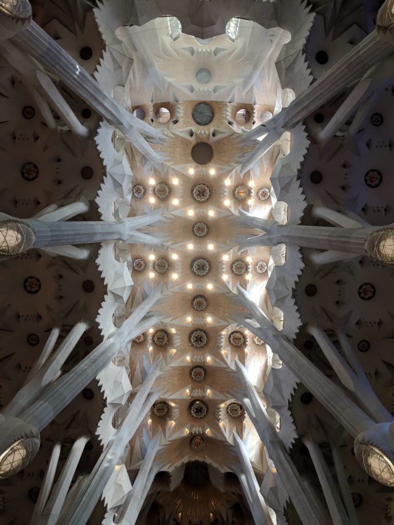 Ceiling of Sagrada Familia