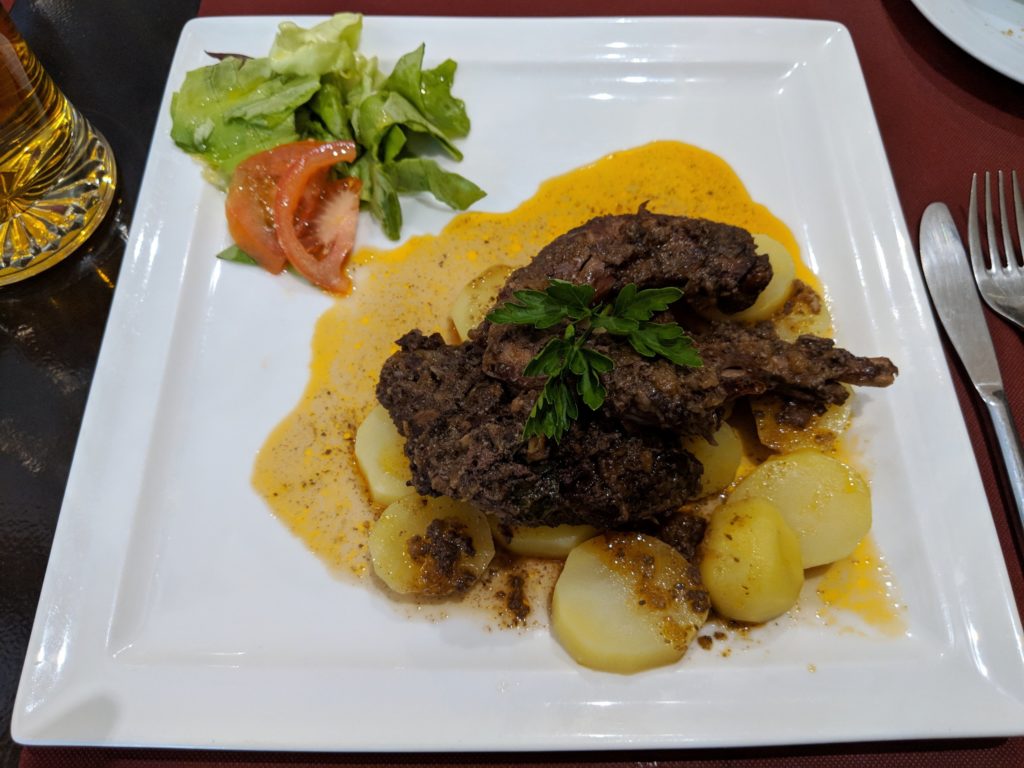 Stewed rabbit at Oporto Restaurante